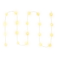 LED Christmas string lights 20xLED/2xAA 2.3 m warm white