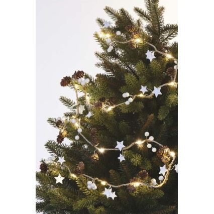LED Christmas string lights 20xLED/2xAA 2m