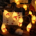 LED Christmas String Lights 20xLED / 3xAA / Warm White / 3.3 m – Snowmen