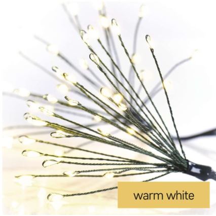 LED Christmas String Lights, 300 LEDs, 5.2 + 3 m, Warm White