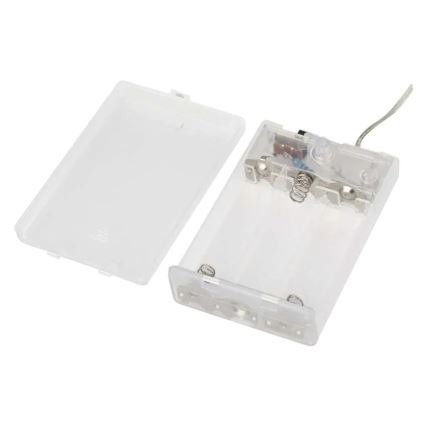 LED Christmas String Lights, 40 LEDs, 3×AA, 1.5 m, Warm White