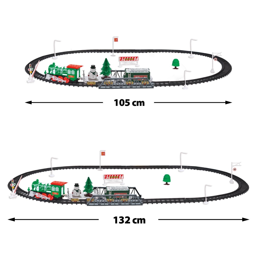 LED Christmas Train LED/2xAA Warm White