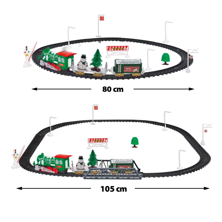 LED Christmas Train LED/2xAA Warm White