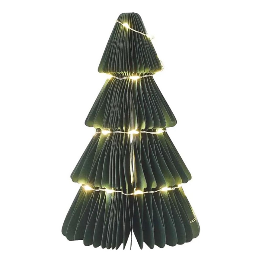 LED Christmas Tree Decoration, 35 LEDs, Battery Powered (2×AA)