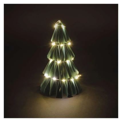 LED Christmas Tree Decoration, 35 LEDs, Battery Powered (2×AA)