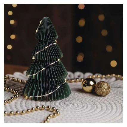 LED Christmas Tree Decoration, 35 LEDs, Battery Powered (2×AA)