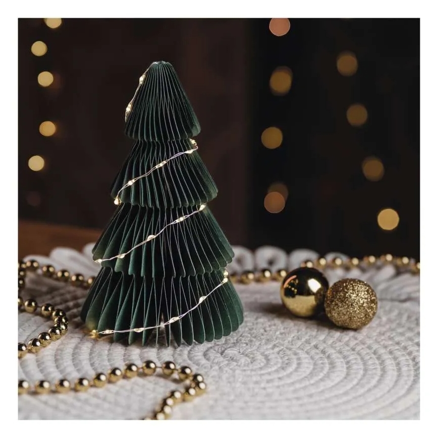 LED Christmas Tree Decoration, 35 LEDs, Battery Powered (2×AA)