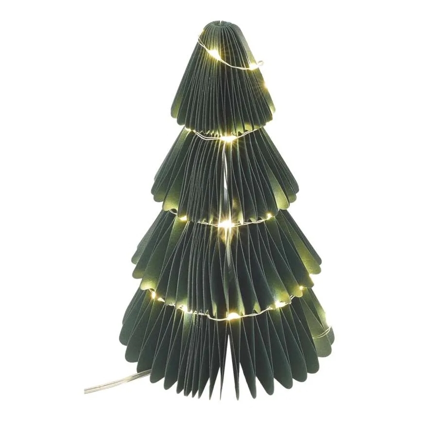 LED Christmas Tree Decoration, 35 LEDs, Battery Powered (2×AA)