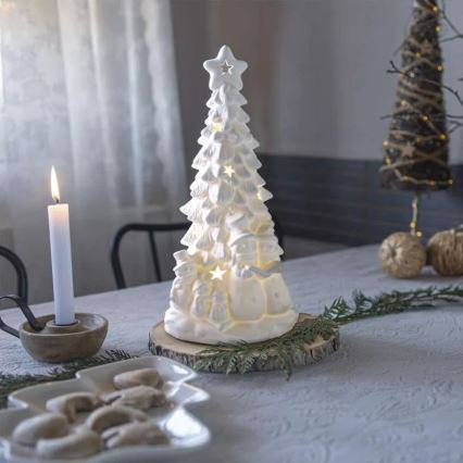 LED Christmas Tree Decoration LED/2xAA Warm White