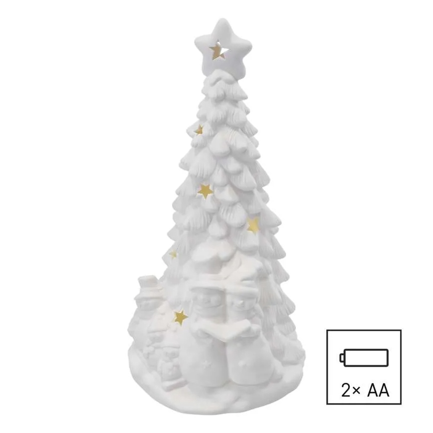 LED Christmas Tree Decoration LED/2xAA Warm White