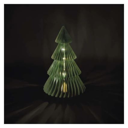 LED Christmas Tree Decoration — 10 LEDs, battery-operated (3× AA)