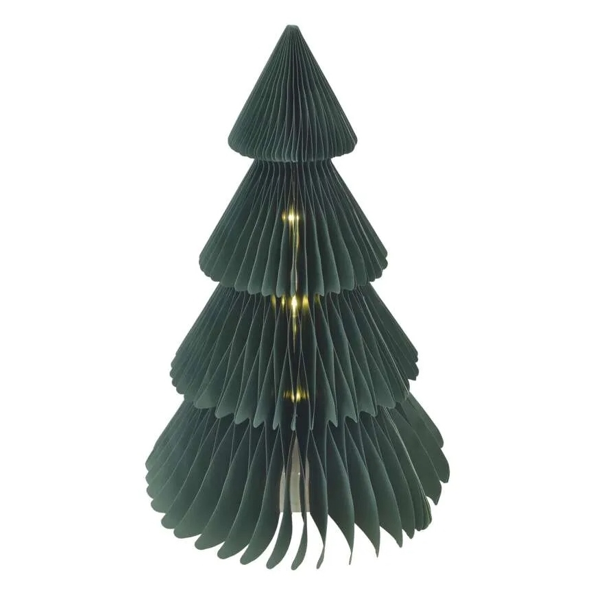 LED Christmas Tree Decoration — 10 LEDs, battery-operated (3× AA)