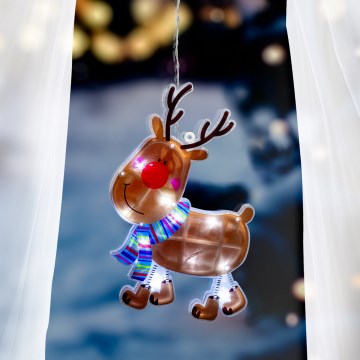 LED Christmas window decoration 10xLED/3xAAA