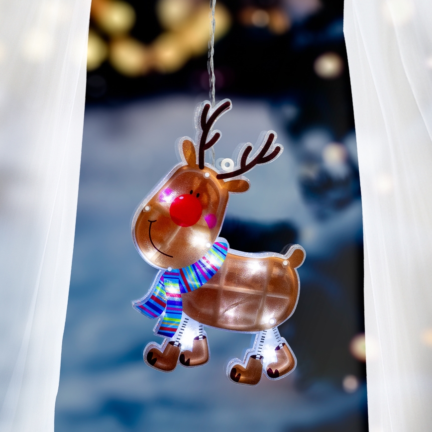 LED Christmas window decoration 10xLED/3xAAA