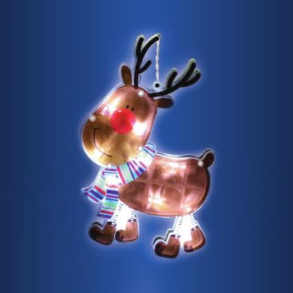 LED Christmas window decoration 10xLED/3xAAA
