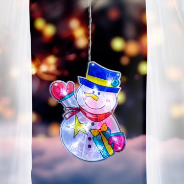LED Christmas window decoration 10xLED/3xAAA
