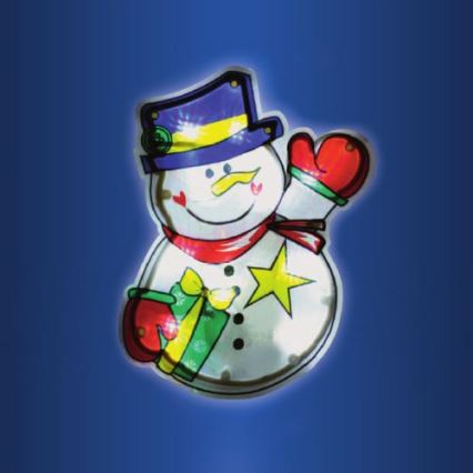 LED Christmas window decoration 10xLED/3xAAA