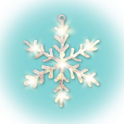 LED Christmas window decoration 16xLED/3xAA warm white