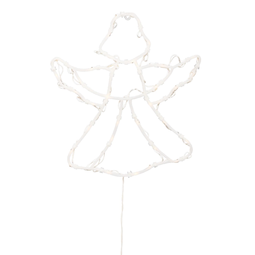 LED Christmas Window Decoration, Angel — 35 LEDs / 230 V, IP44, Warm White