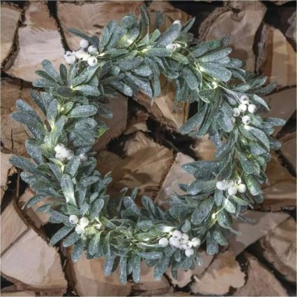 LED Christmas Wreath 25 LEDs / 3×AA Ø 35 cm