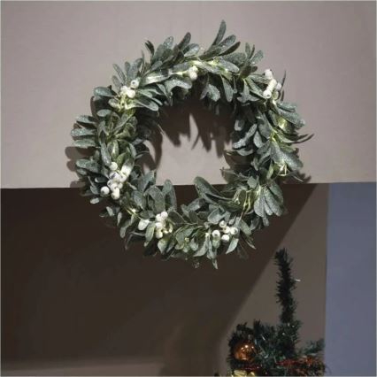 LED Christmas Wreath 25 LEDs / 3×AA Ø 35 cm