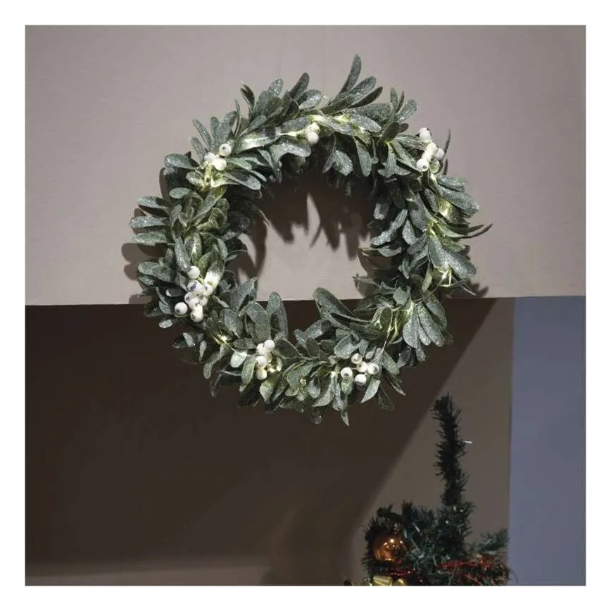 LED Christmas Wreath 25 LEDs / 3×AA Ø 35 cm