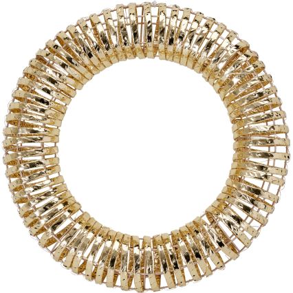 LED Christmas wreath 30xLED/3xAA Ø 40 cm warm white wreath/gold
