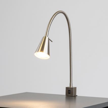 LED Clip Lamp 1xGU10/4.7W/230V Matte Chrome