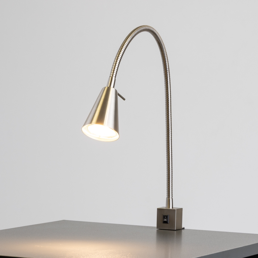 LED Clip Lamp 1xGU10/4.7W/230V Matte Chrome