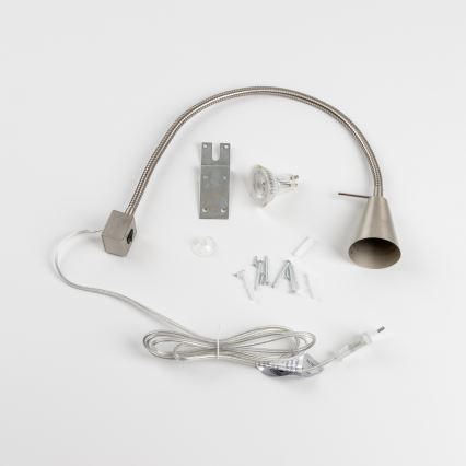 LED Clip Lamp 1xGU10/4.7W/230V Matte Chrome