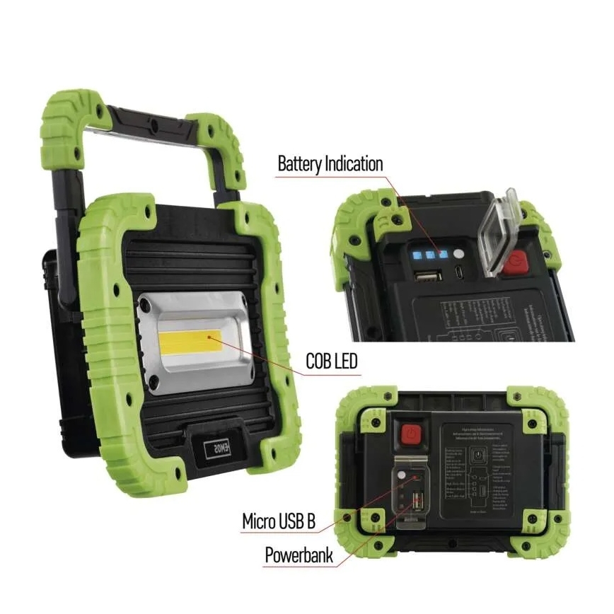 LED COB Rechargeable floodlight LED/3,7V 3000 mAh IP44
