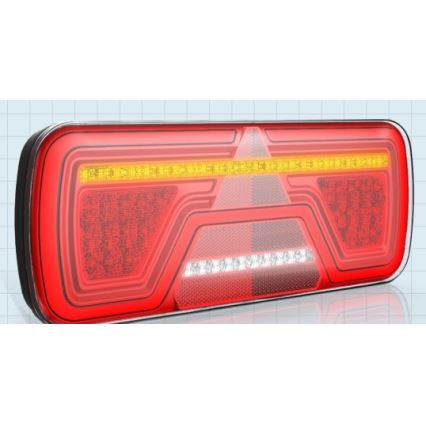 LED Combined light with dynamic turn signal LED/10-30V IP67 left