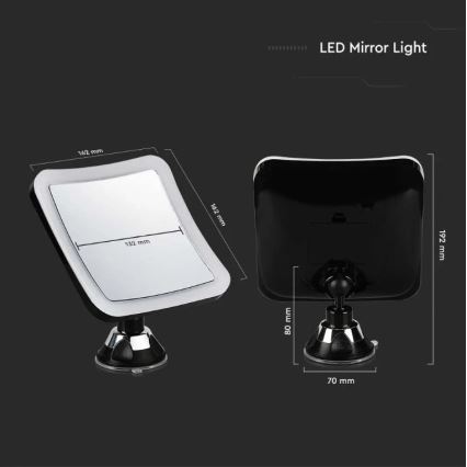 LED Cosmetic mirror LED/3,2W/4,5V IP44