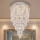 LED Crystal Ceiling Light MAJURO LED/30W/230V Ø 40 cm Polished Chrome + Remote Control