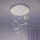 LED Crystal Ceiling Light MURU LED/24W/230V, Ø 40 cm, Polished Chrome + Remote Control