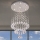 LED crystal ceiling light NAURU LED/24W/230V Ø 40 cm polished chrome + remote control