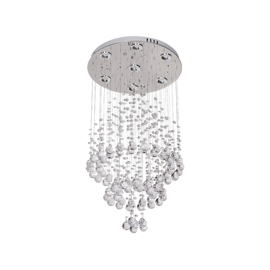 LED crystal ceiling light NAURU LED/24W/230V Ø 40 cm polished chrome + remote control