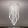 LED Crystal Ceiling Light NAURU LED/30W/230V Ø 60 cm Polished Chrome + Remote Control