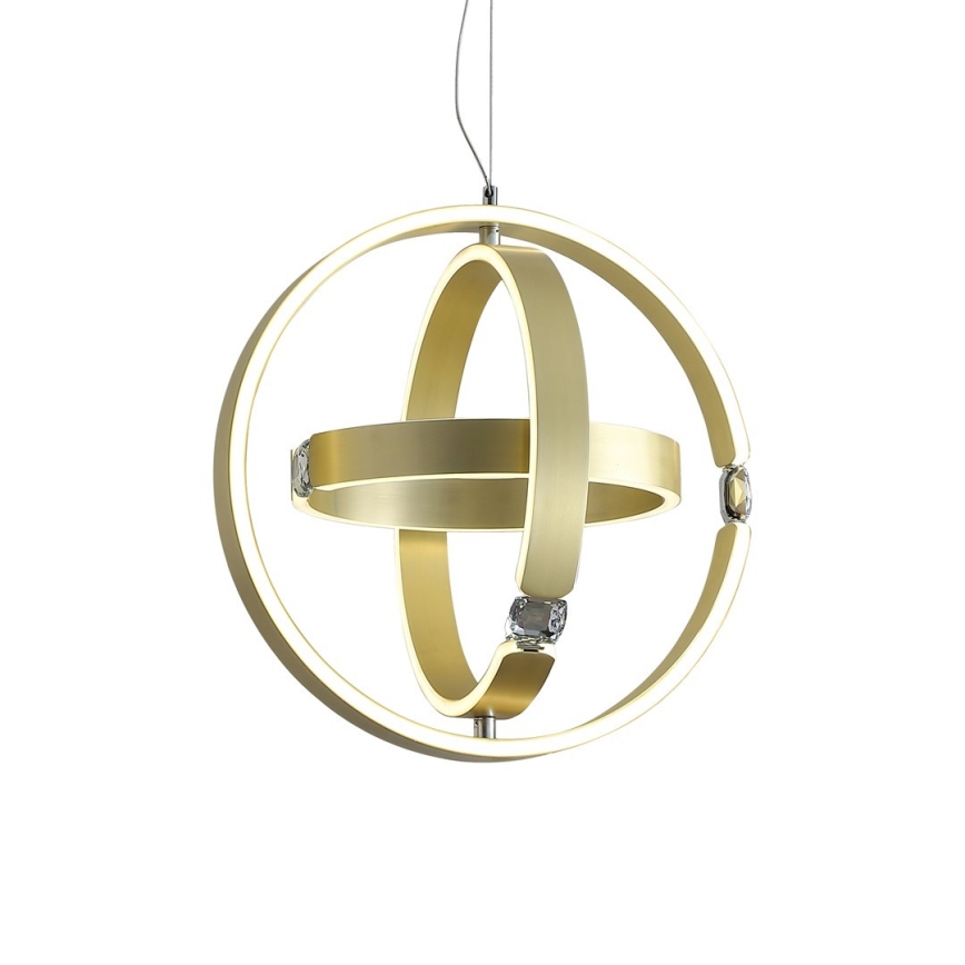 LED Crystal chandelier on a string SIRIUS LED/80W/230V
