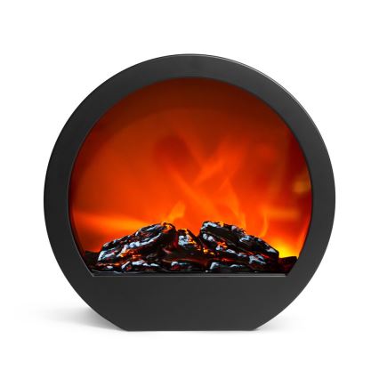 LED Decoration 7xLED/230V/4xAA fireplace