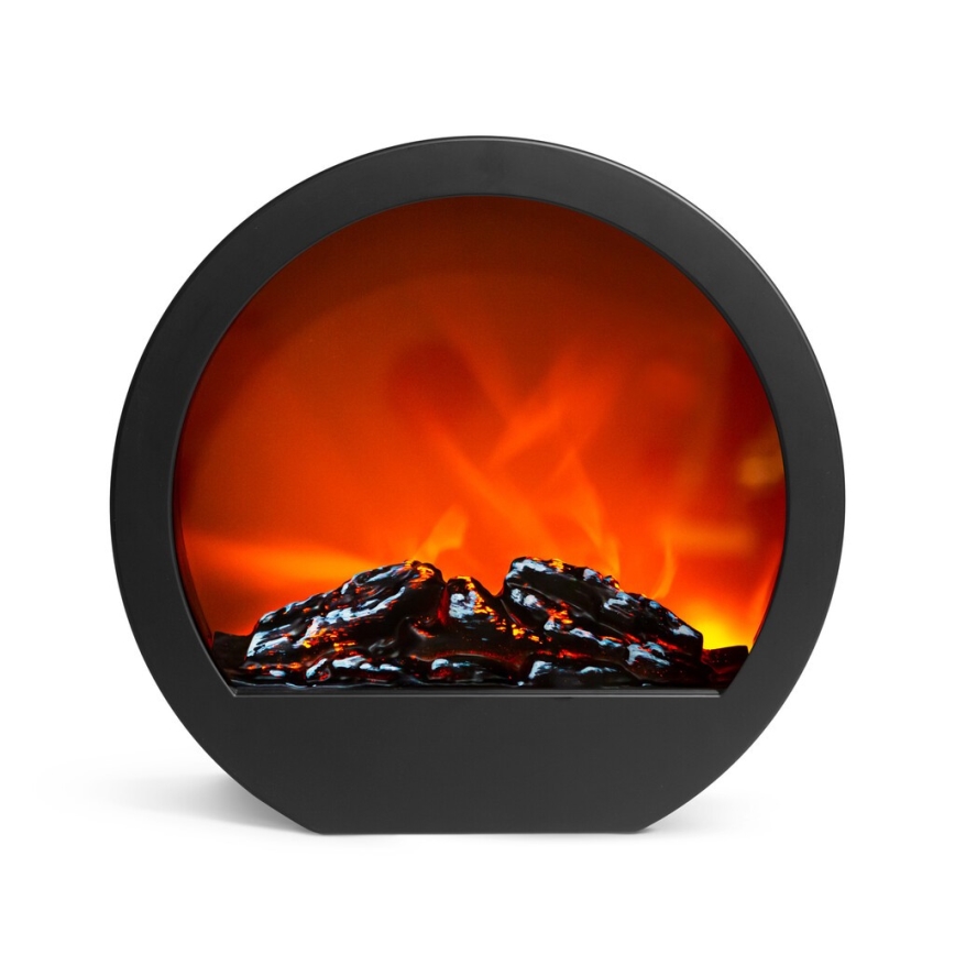 LED Decoration 7xLED/230V/4xAA fireplace