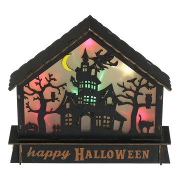 LED Decoration HALLOWEEN LED/2xAA/multicolor haunted house
