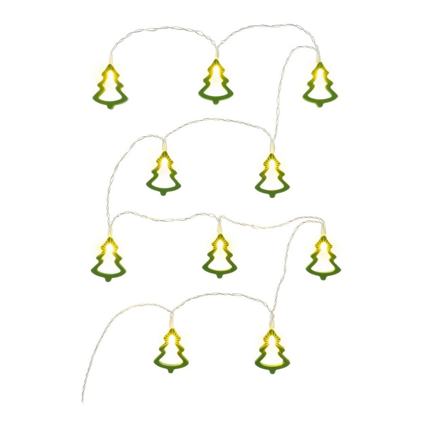 LED Decorative chain 10xLED/2xAA 1,6m warm white