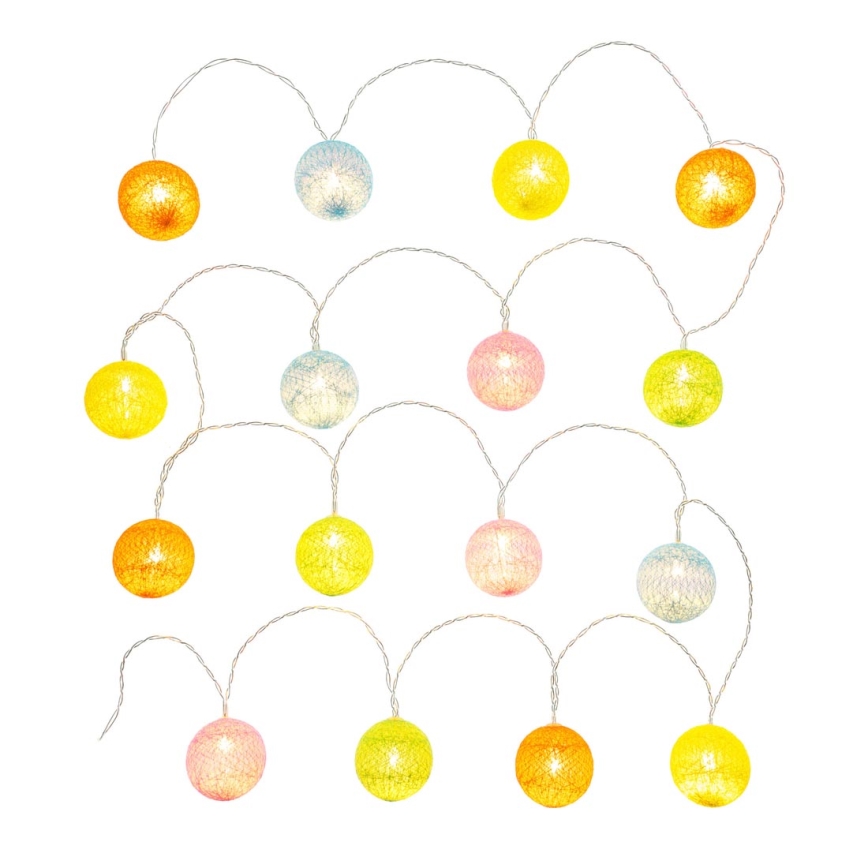LED Decorative chain 16xLED/2xAA 3,3m warm white