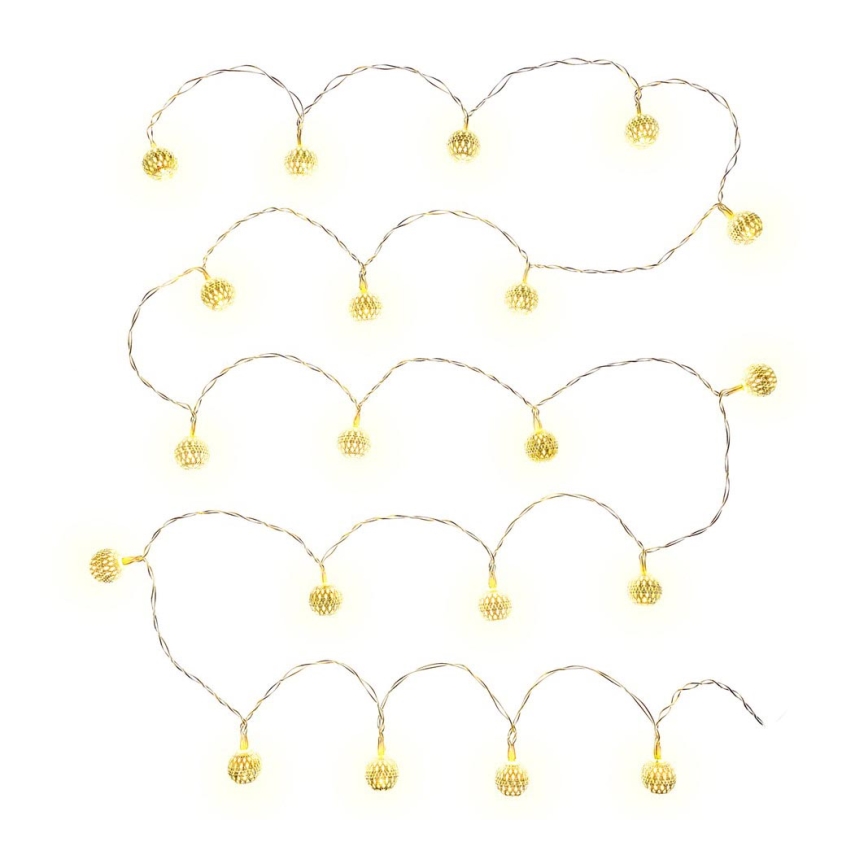 LED Decorative chain 20xLED/3xAA warm white