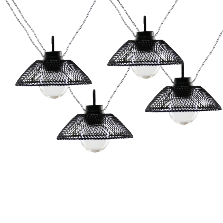 LED Decorative chain ASTRA 10xLED/2xAA 2,1 m black