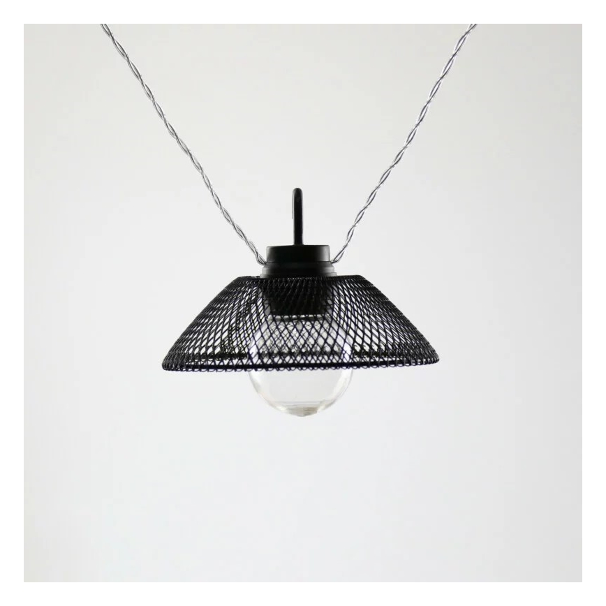 LED Decorative chain ASTRA 10xLED/2xAA 2,1 m black