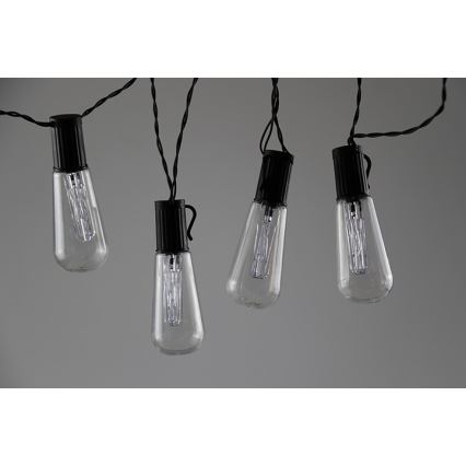 LED Decorative chain EDISON 2,65 m 10xLED/2xAA