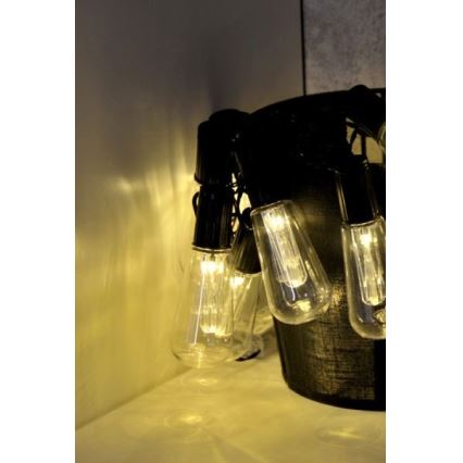 LED Decorative chain EDISON 2,65 m 10xLED/2xAA