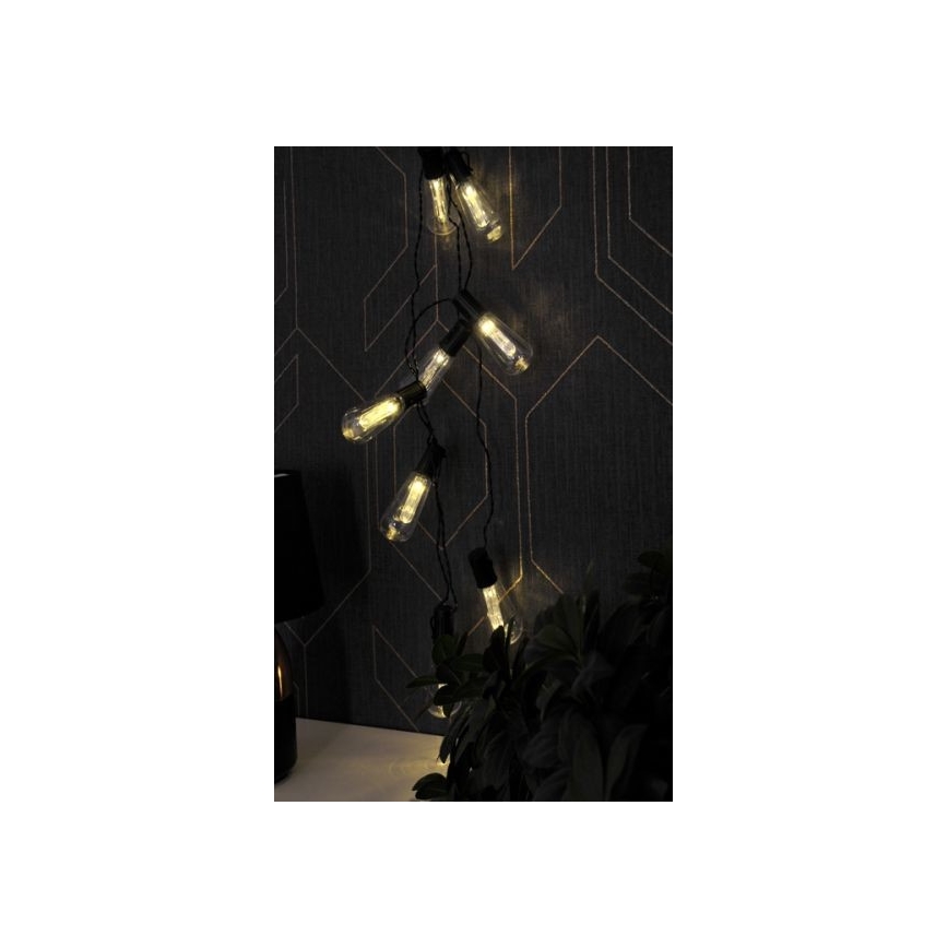 LED Decorative chain EDISON 2,65 m 10xLED/2xAA